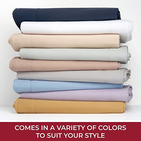 King Size Sheet Set - Luxury 1800 Bedding Sheets & Pillowcases - Extra Soft Cooling Bed Sheets - Deep Pocket up to 16 inch Mattress 4 Piece Light Gray