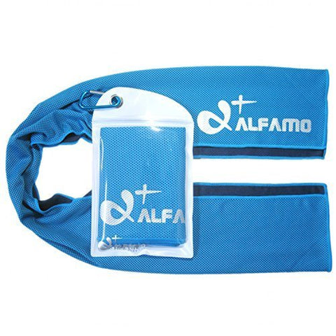 Cooling Towel for Instant Relief, 40" Long - Ultra Soft - Keep Cool for Running Biking Hiking Golf & All Other Sports, Waterproof Bag with Carabiner