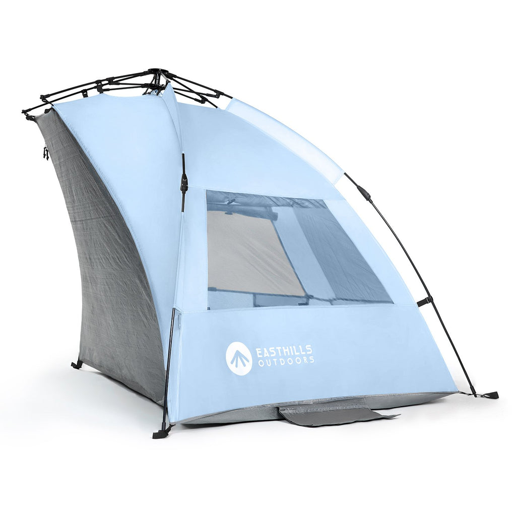 Easthills Outdoors Instant Shader Extended Easy Up Beach Tent Sun Shelter - Extended Zippered Porch Included