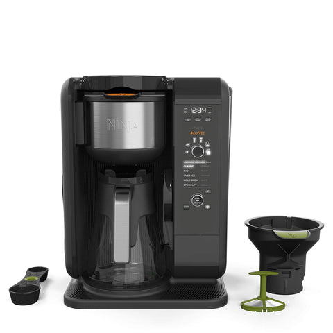 Ninja Hot and Cold Brewed System, Auto-iQ Tea and Coffee Maker with 6 Brew Sizes, 5 Brew Styles, Frother, Coffee & Tea Baskets with Glass Carafe
