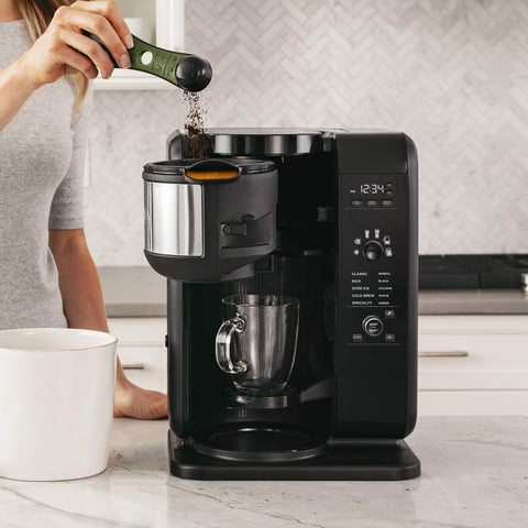 Ninja Hot and Cold Brewed System, Auto-iQ Tea and Coffee Maker with 6 Brew Sizes, 5 Brew Styles, Frother, Coffee & Tea Baskets with Glass Carafe