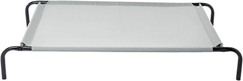 AmazonBasics Cooling Elevated Pet Bed, Large (51 x 31 x 8 Inches), Grey