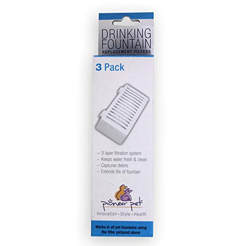 Pioneer Pet T-Shaped Filter for Food, Water & Serene Fountain