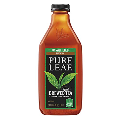 Pure leaf Iced Tea, Unsweetened, Real Brewed Tea (64 oz Bottle)