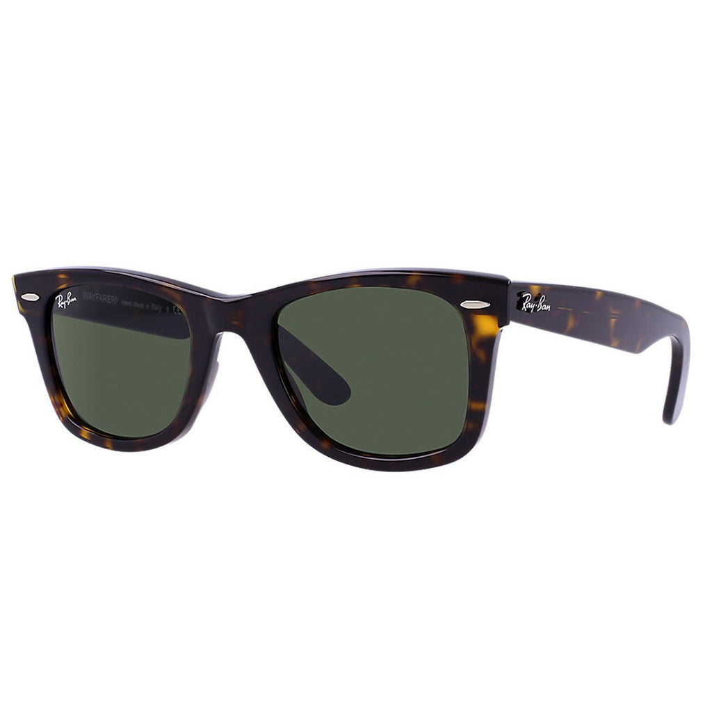 Ray-Ban RB2140- Tortoise Frame/Crystal Green Lens, 50 MM Non-Polarized Sunglasses