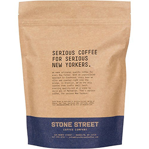 Stone Street Coffee Cold Brew Reserve Colombian Single Origin Coarsely Ground Coffee - 1 lb. Bag - Dark Roast