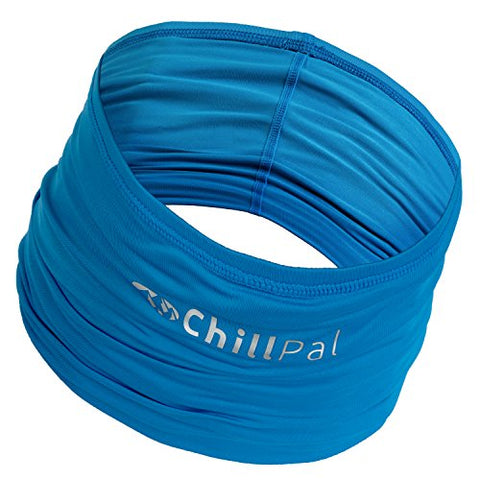 Chill Pal 12 in 1 Multi Style Cooling Neck Gaiter Face Cover (Blue, Full Size)