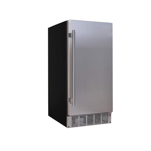 EdgeStar IB250SS 15 Inch Wide 20 Lb. Built-in Ice Maker with 25 Lbs. Daily Ice Production - No Drain Required