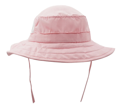 Connectyle Kids UPF 50+ Mesh Safari Sun Hat UV Sun Protection Hat Summer Daily Bucket Play Hat Pink