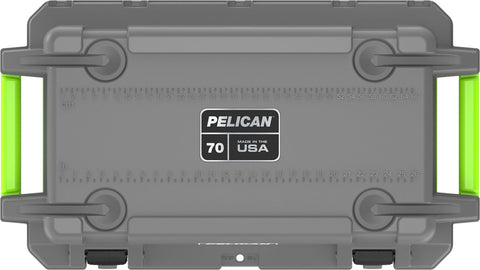 Pelican Elite 70 Quart Cooler (Dark Grey/Green)