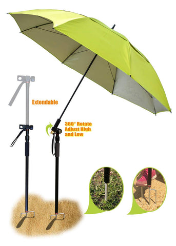 Beach Umbrella with 4.39lb, windproof/portable Tilt and Telescoping Pole/Sand Anchor sturdy umbrella, use for beach/lawn/back yard/patio/park/garden