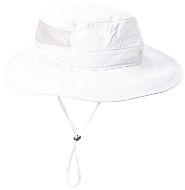 Columbia Unisex Bora Bora II Booney Hat, Moisture Wicking Fabric, UV Sun Protection, White, One Size