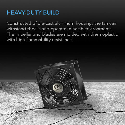 AC Infinity AXIAL 1238, Muffin Fan, 115V 120V AC 120mm x 38mm High Speed, for DIY Cooling Ventilation Exhaust Projects