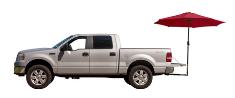 Tailbrella Crimson Tailgate Hitch Umbrella Canopy for Truck SUV. 9FT Large Water-Resistant Tailgating Tents for Outdoor Camping, Beach, Travel