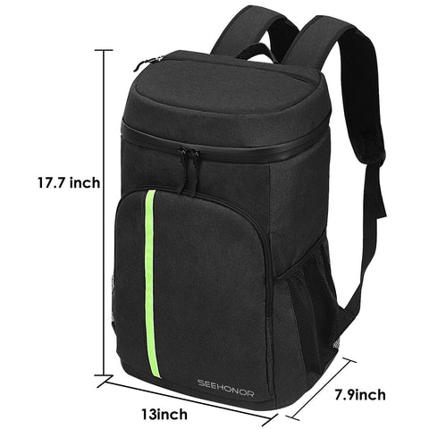 Insulated Cooler Backpack Leakproof Soft Cooler Bag Lightweight Backpack with Cooler for Picnic Hiking Camping Beach Park, 30 Cans