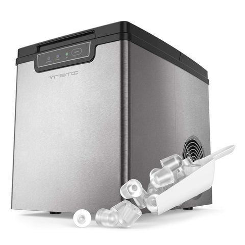 Vremi Countertop Ice Maker - Ice Ready in 9 Minutes - Makes 26 Pounds Ice in 24 hrs - Portable Ice Maker with Ice Scoop and Basket