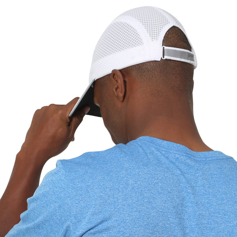TrailHeads Race Day Performance Running Cap | The lightweight, quick dry, sport cap for men - White