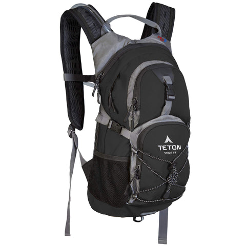 TETON Sports Oasis 1100 Hydration Pack; Free 2-Liter Hydration Bladder; For Backpacking, Hiking, Running, Cycling, and Climbing; Black