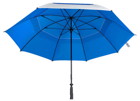 Suntek 68" Reflective UV Protection Windcheater Umbrella with Vented Double Canopy (Silver/Blue)